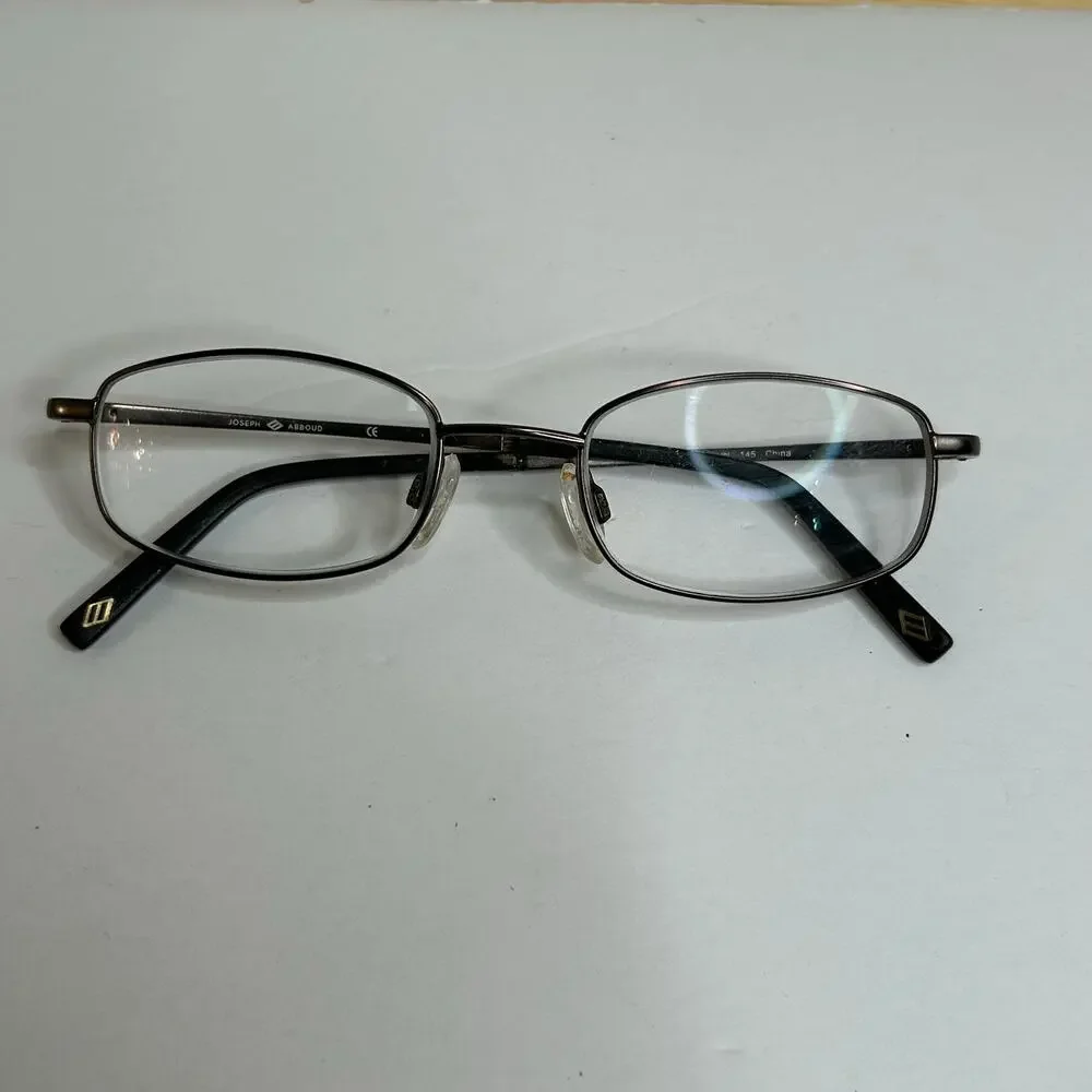 Joseph Abboud Eyeglasses Matte Gun Frames 145 Flex Hinges Women Full Rim